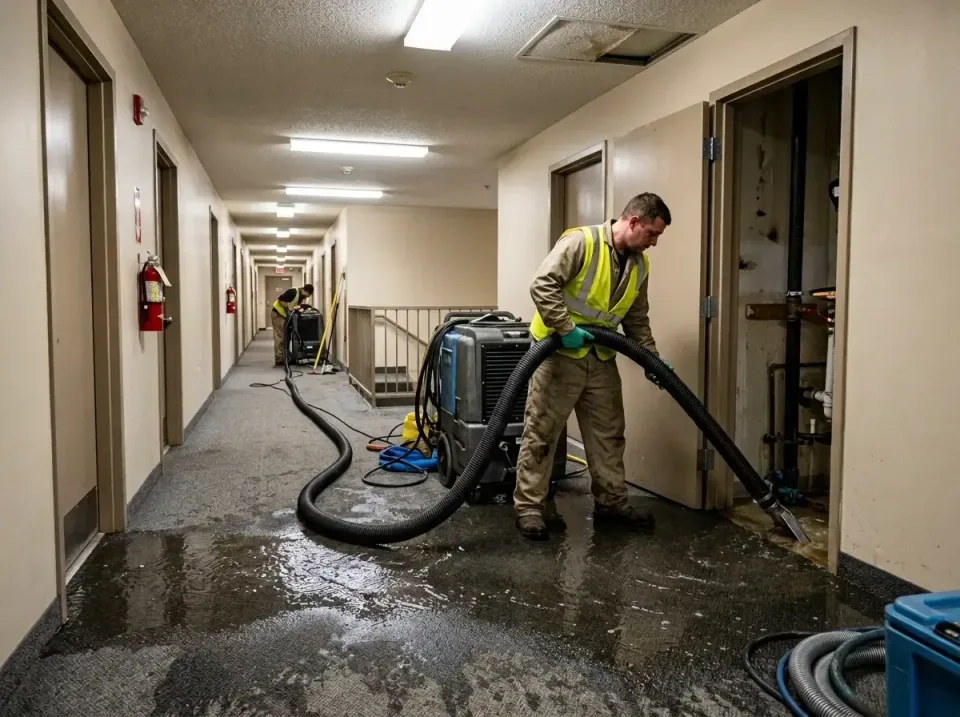 multi-unit-apartment-hallway-f-005 — frequently asked questions, Emergency Burst Pipe Water Extraction & Removal in Fallbroo…